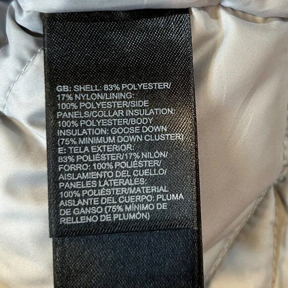 THE NORTH FACE Silver Gray 550 Fill Goose Down Puffer Puffy Vest Women's Medium - Picture 7 of 10